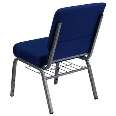 kupować Navy Blue Kościelne krzesła Tkanina Książki do kościołów Moderny design produkcja online