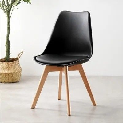 kupować OEM Czarne krzesła jadalne Plastic Mid Century Formowane krzesło plastikowe produkcja online
