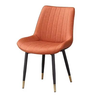 kupować Nowoczesny design Eleganckie fotele z metalowymi nogami i skórą PU Rozmiar produktu W55*D46*H83cm produkcja online