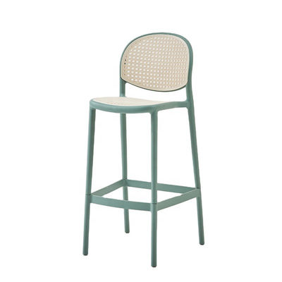 kupować Dom Balkon Ratan Bar Stool Krzesło Green Rattan Stools Counters Customized produkcja online