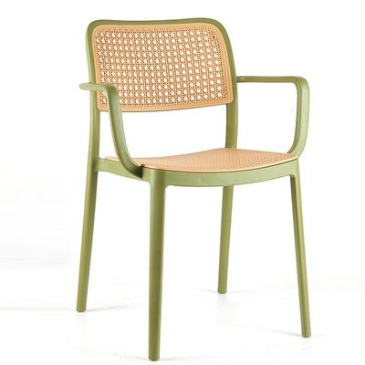kupować Krzesło restauracyjne z rotanu Plastic Stackable PP Plastic Dining Armchair produkcja online