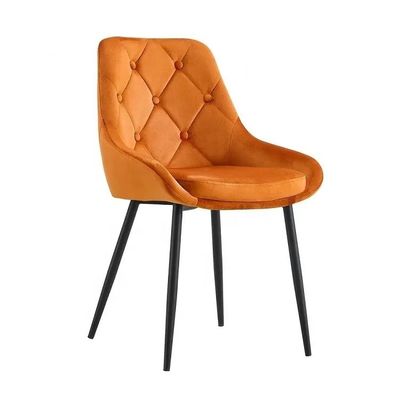 Komfortowe i trwałe meble do salonu tkanina aksamit krzesło do jadalni Produkt wielkość 560*560*840mm